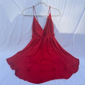 Express Vibrant Red Dress